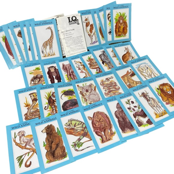3/$15: Children's Wild Animals Quiz Cards - I.Q. Games - Educational Insights - Picture 4 of 9
